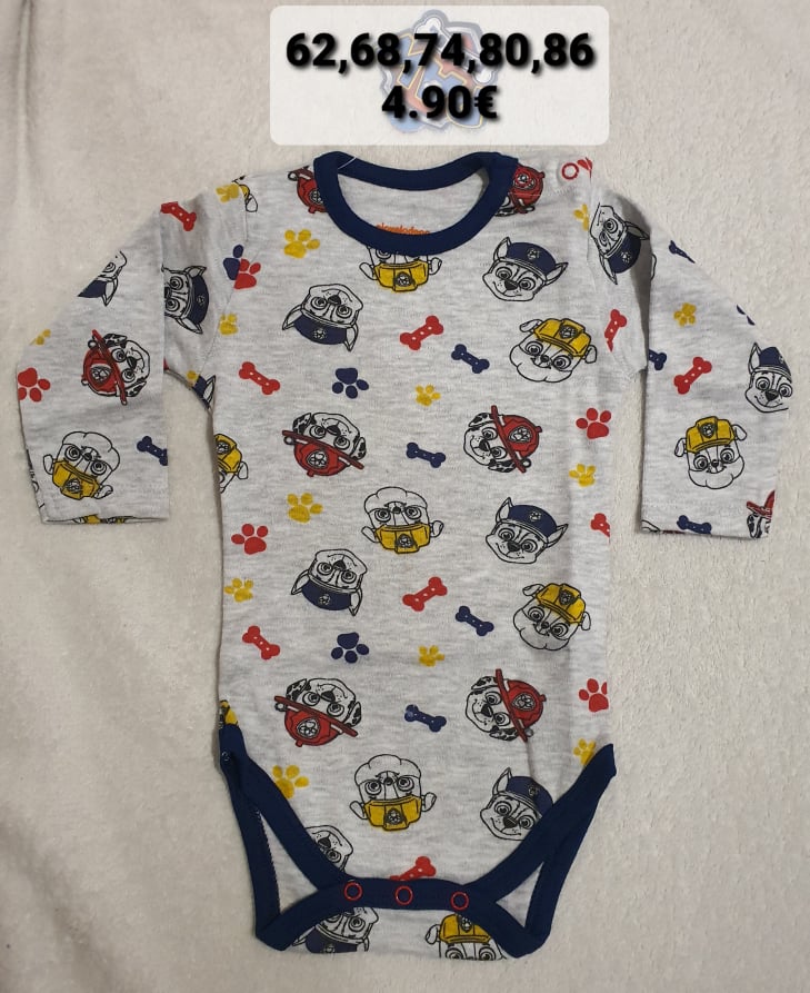 Body - dlhý rukáv PAW PATROL